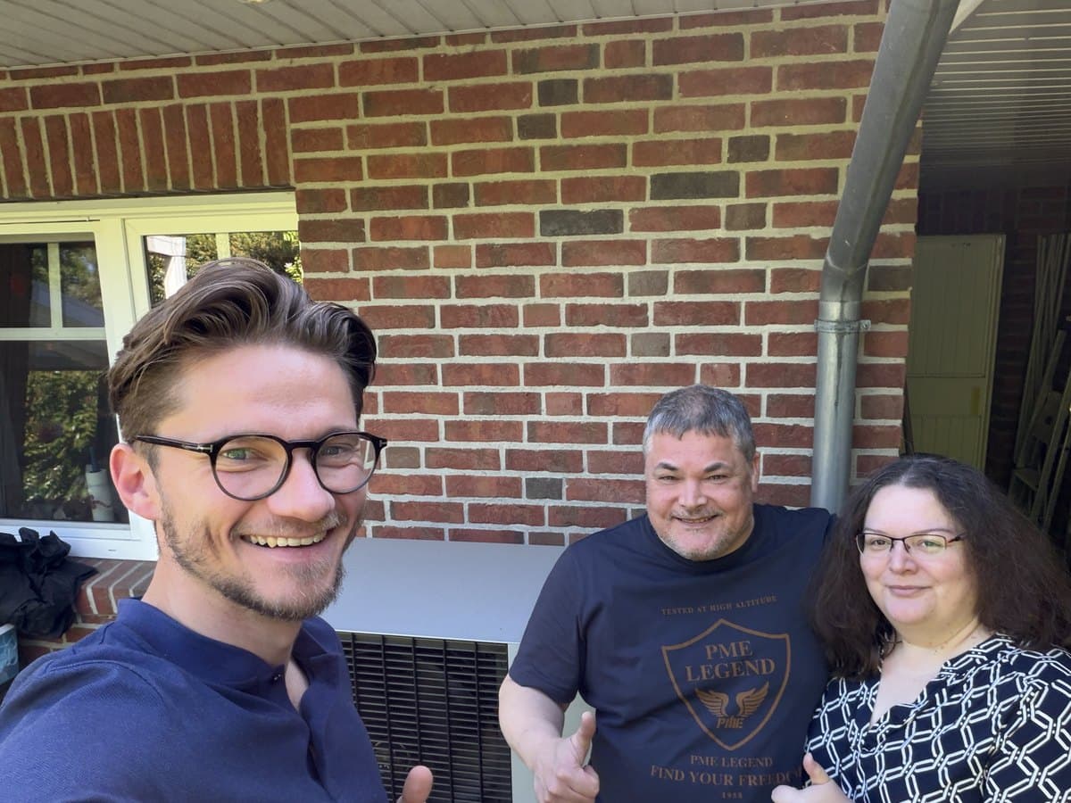 Damian bei Kunden in Meppen